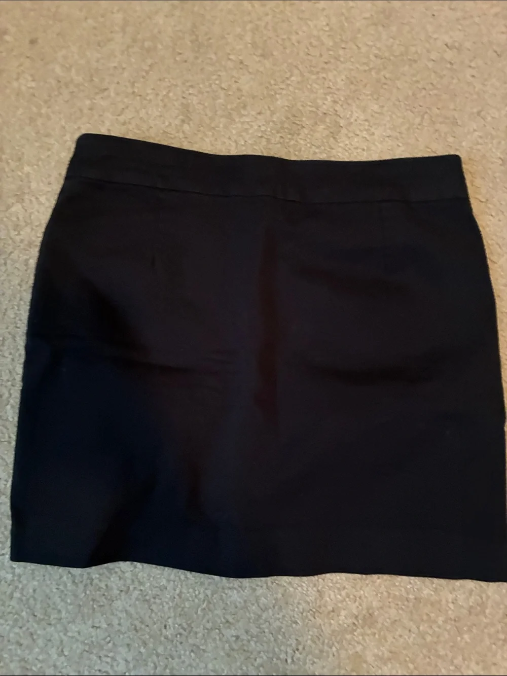 croft & barrow Black Mini Skirt with Clean Waistband